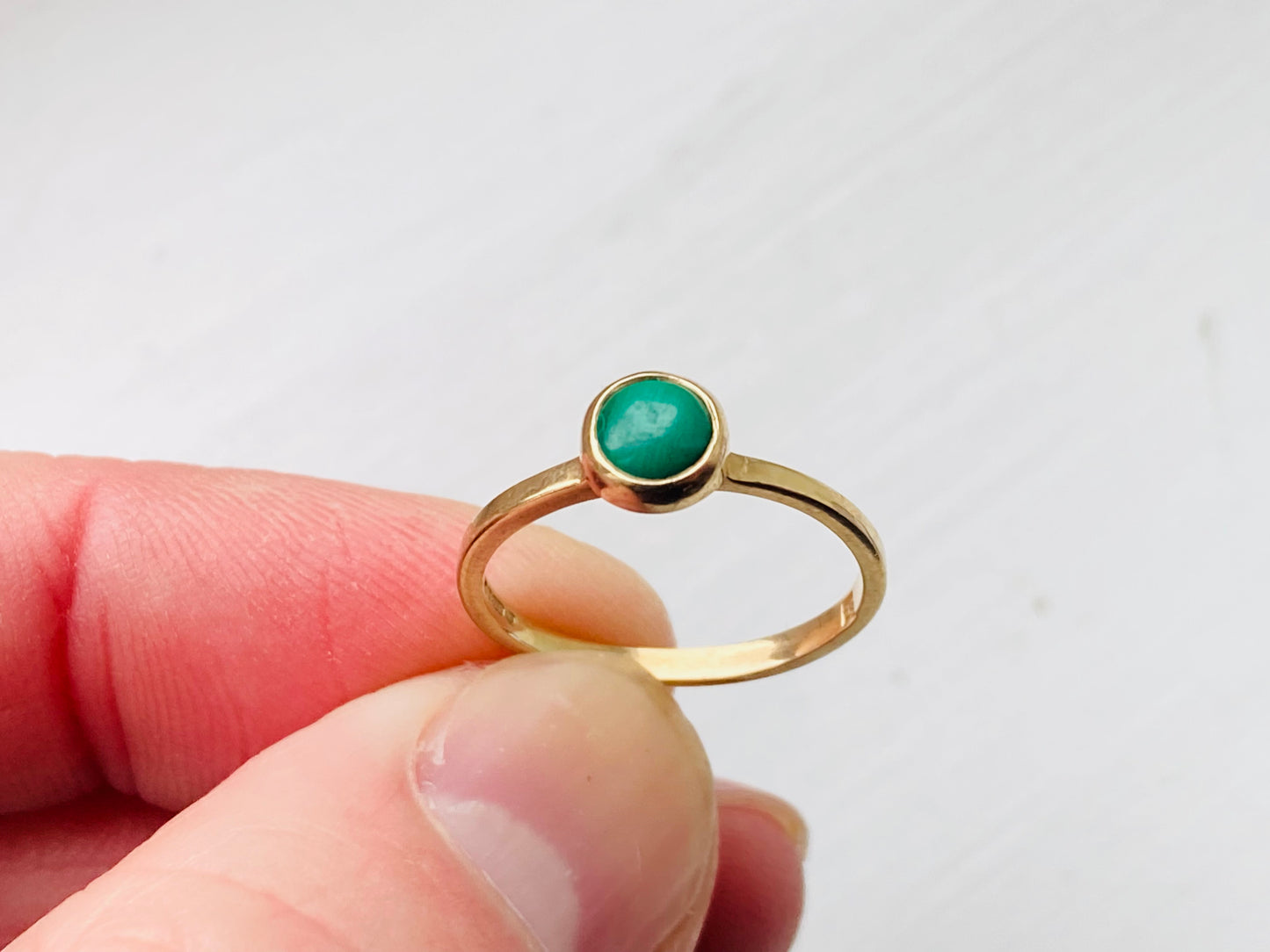 9ct Gold Malachite Ring