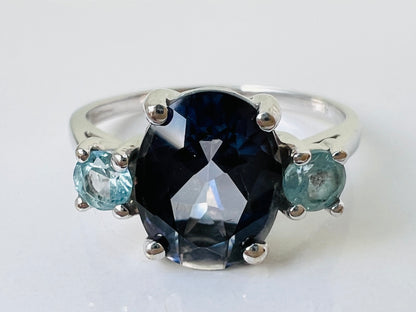 9ct Gold Kyanite & Topaz Ring