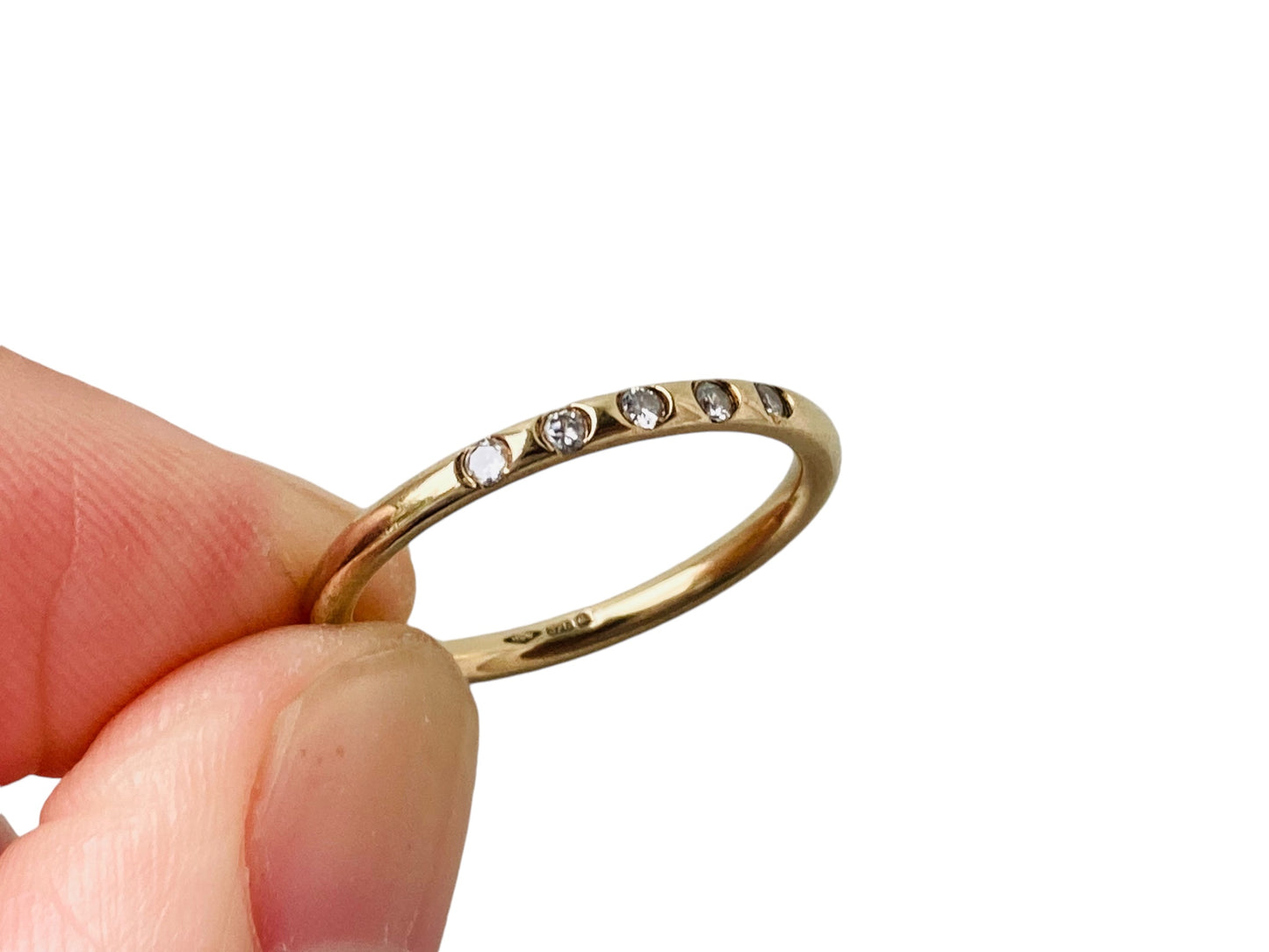 9ct Gold Diamond Band Ring