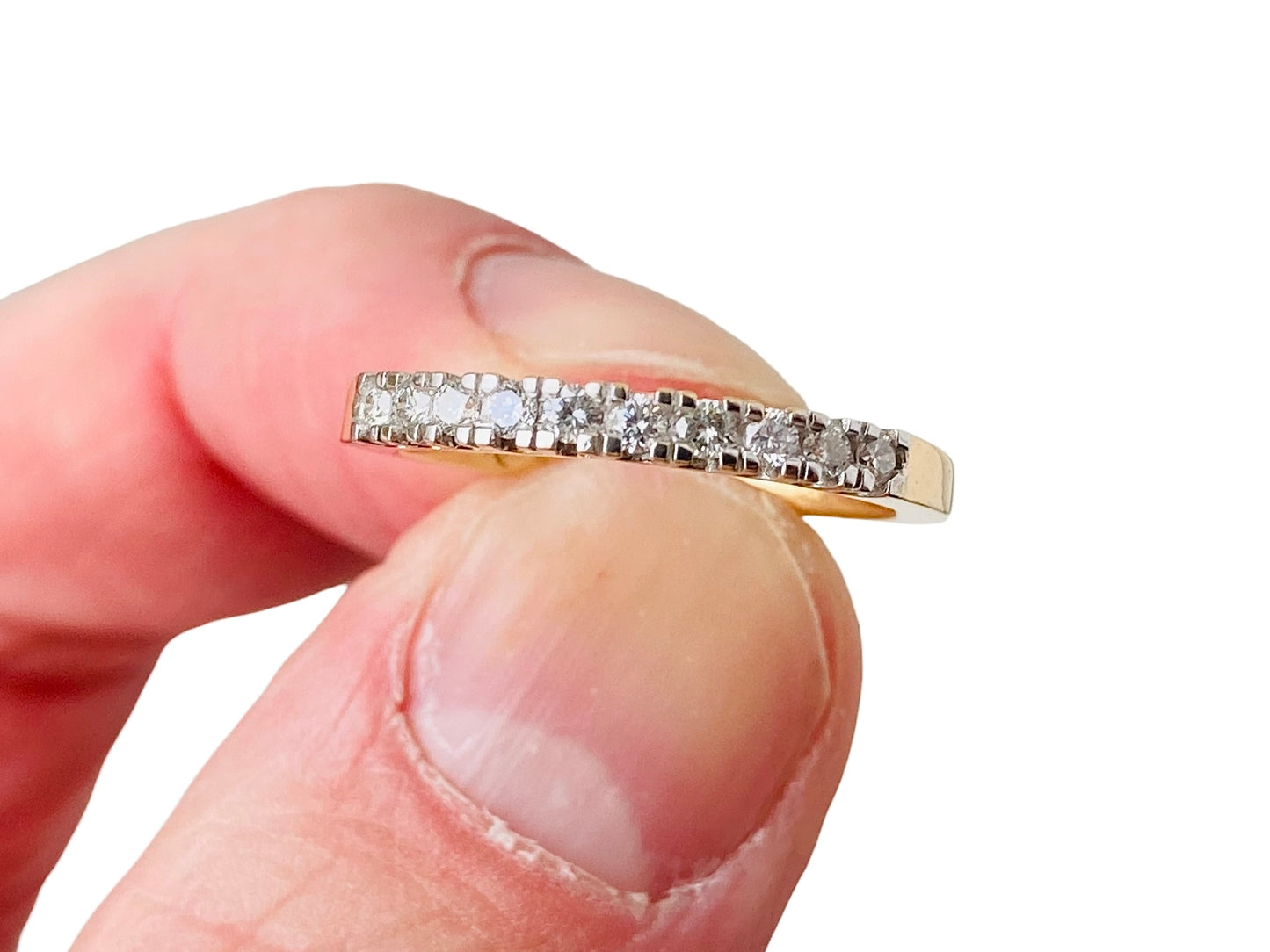18ct Gold Ten-Stone Diamond Ring