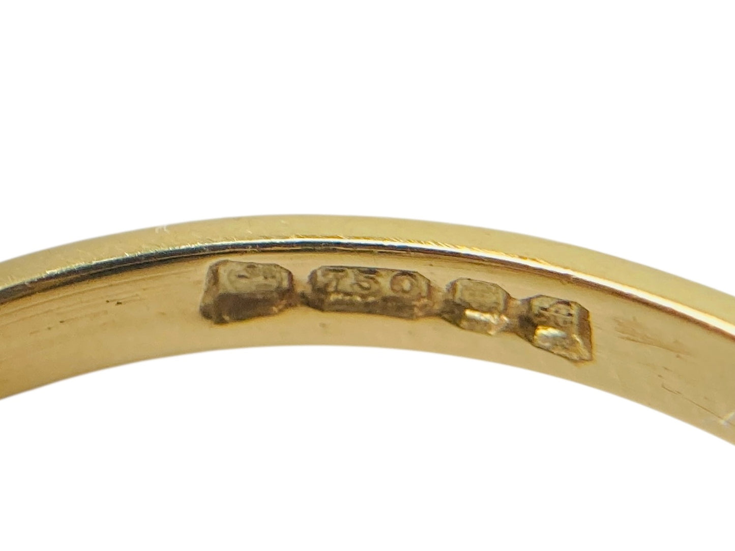 Vintage 18ct Gold Topaz & Diamond Ring