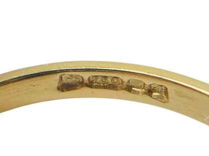 Vintage 18ct Gold Topaz & Diamond Ring