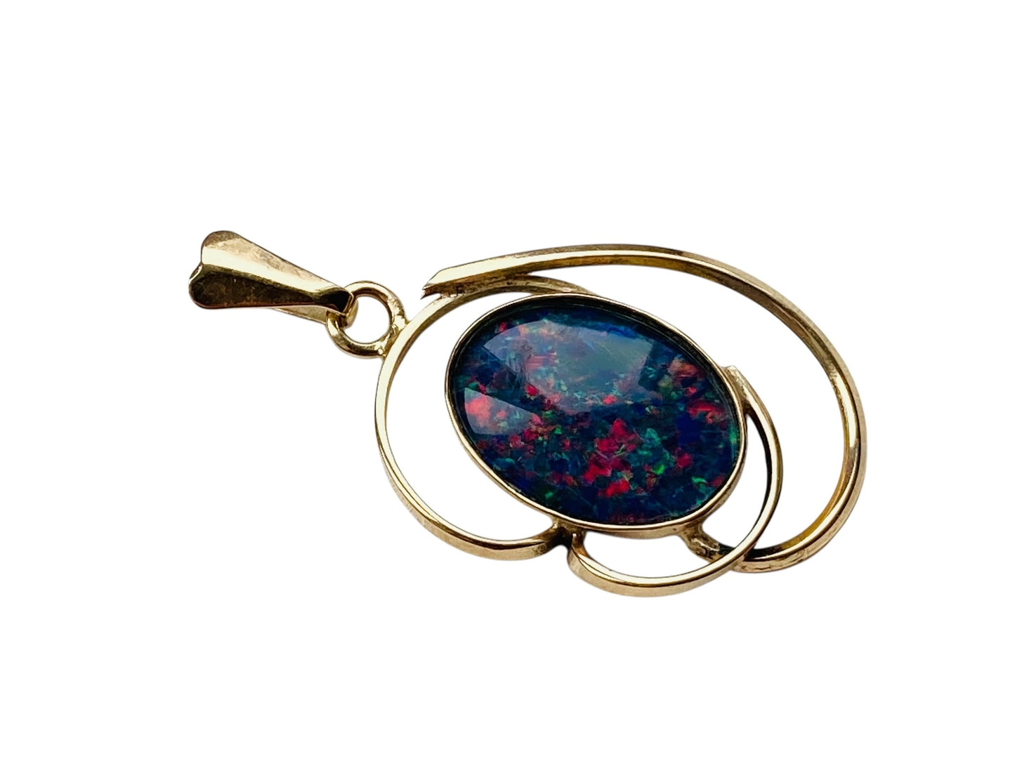 Vintage 9ct Gold Opal Pendant