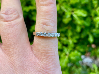 Vintage 18ct Gold Seven-Stone Diamond Ring