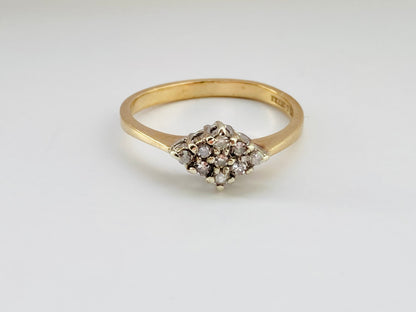 Vintage 9ct Gold Diamond Ring