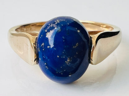 9ct Gold Lapis Lazuli Ring