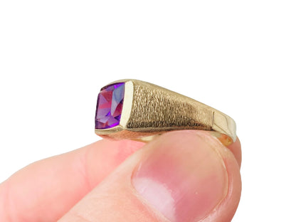 Vintage 9ct Gold Amethyst Ring