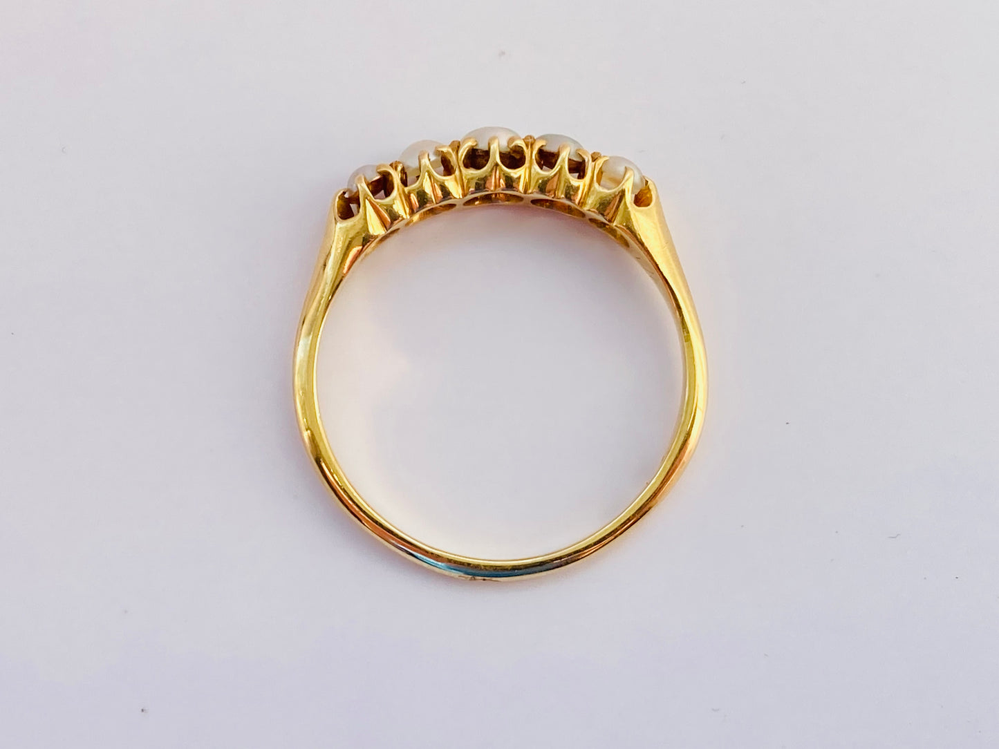 Antique 18ct Gold Pearl Ring