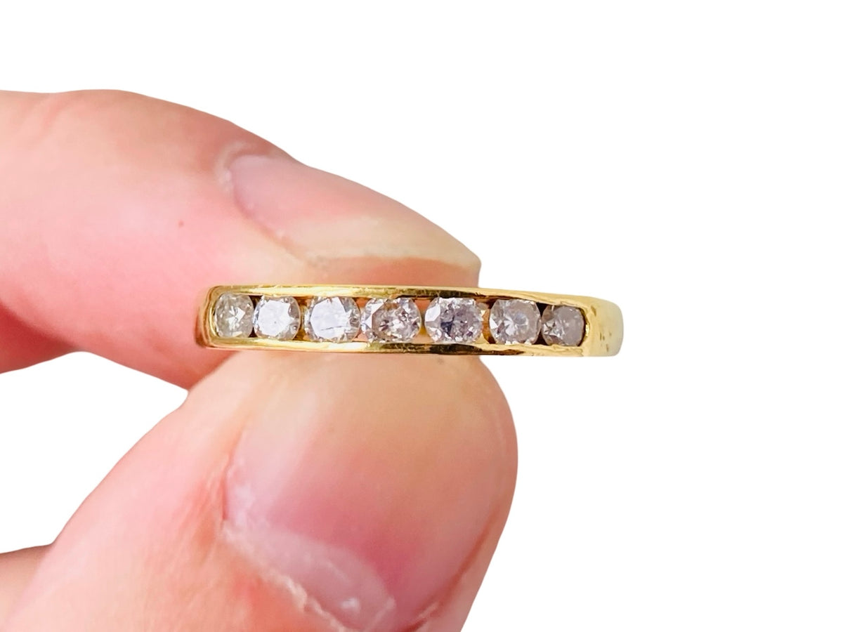 18ct Gold Seven-Stone 0.50ct Diamond Ring