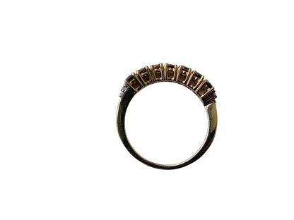 9ct Gold Brown Audalusite & Diamond Ring