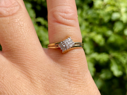 9ct Gold Diamond Ring