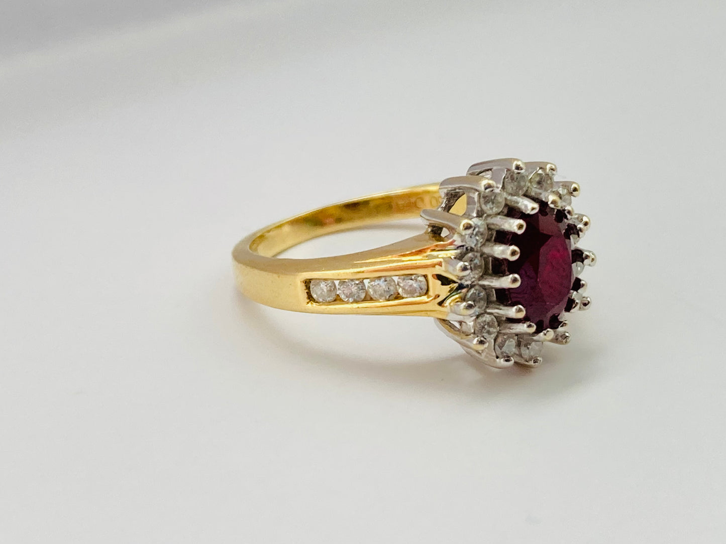 18ct Gold Ruby & Diamond Ring