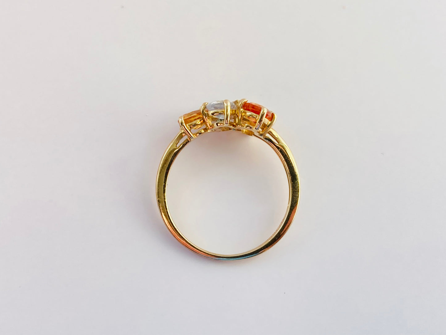 9ct Gold Multi Sapphire & Diamond Ring