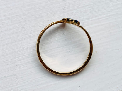 Vintage 9ct Gold Sapphire Ring