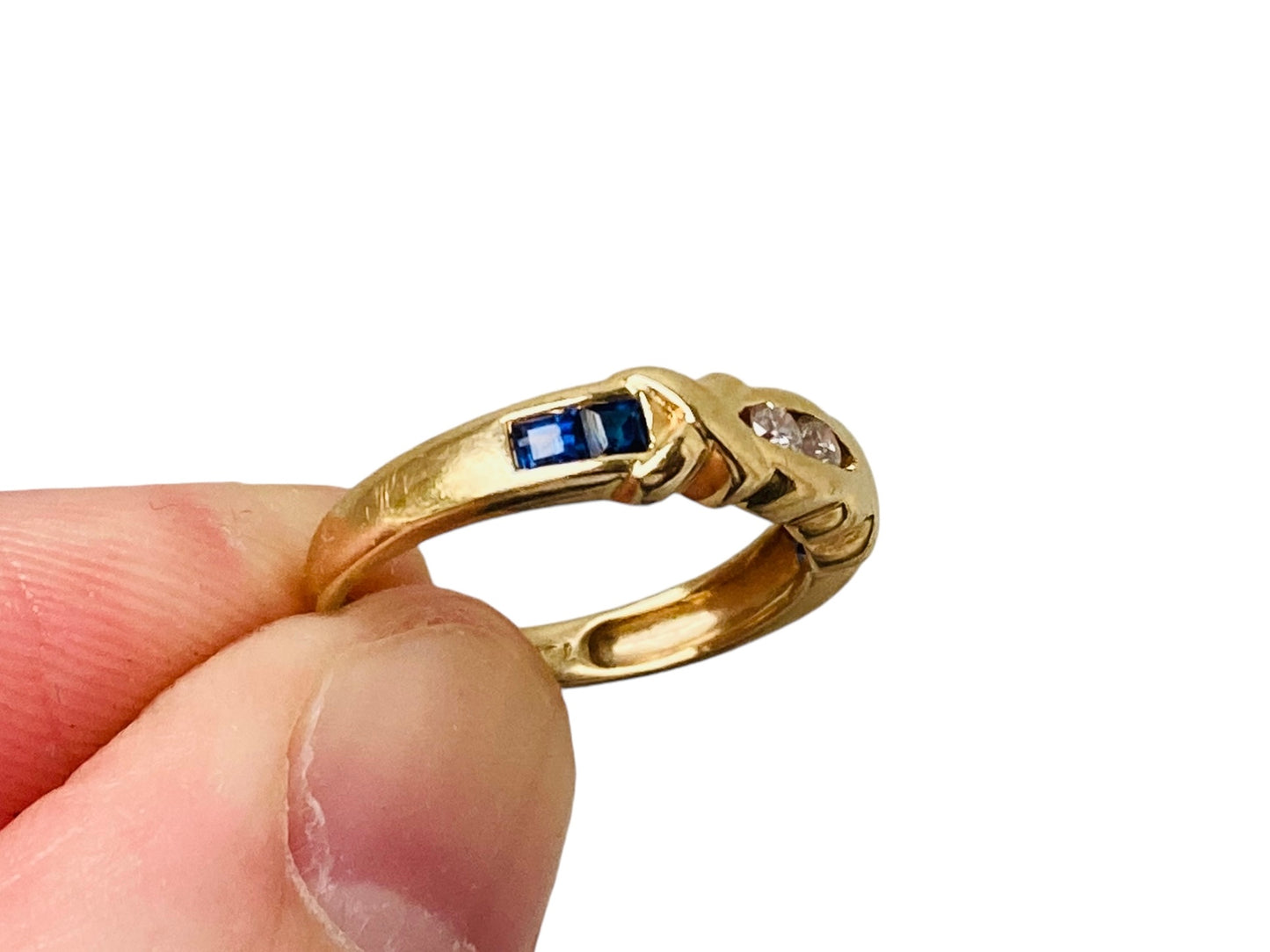 18ct Gold Sapphire & Diamond Ring