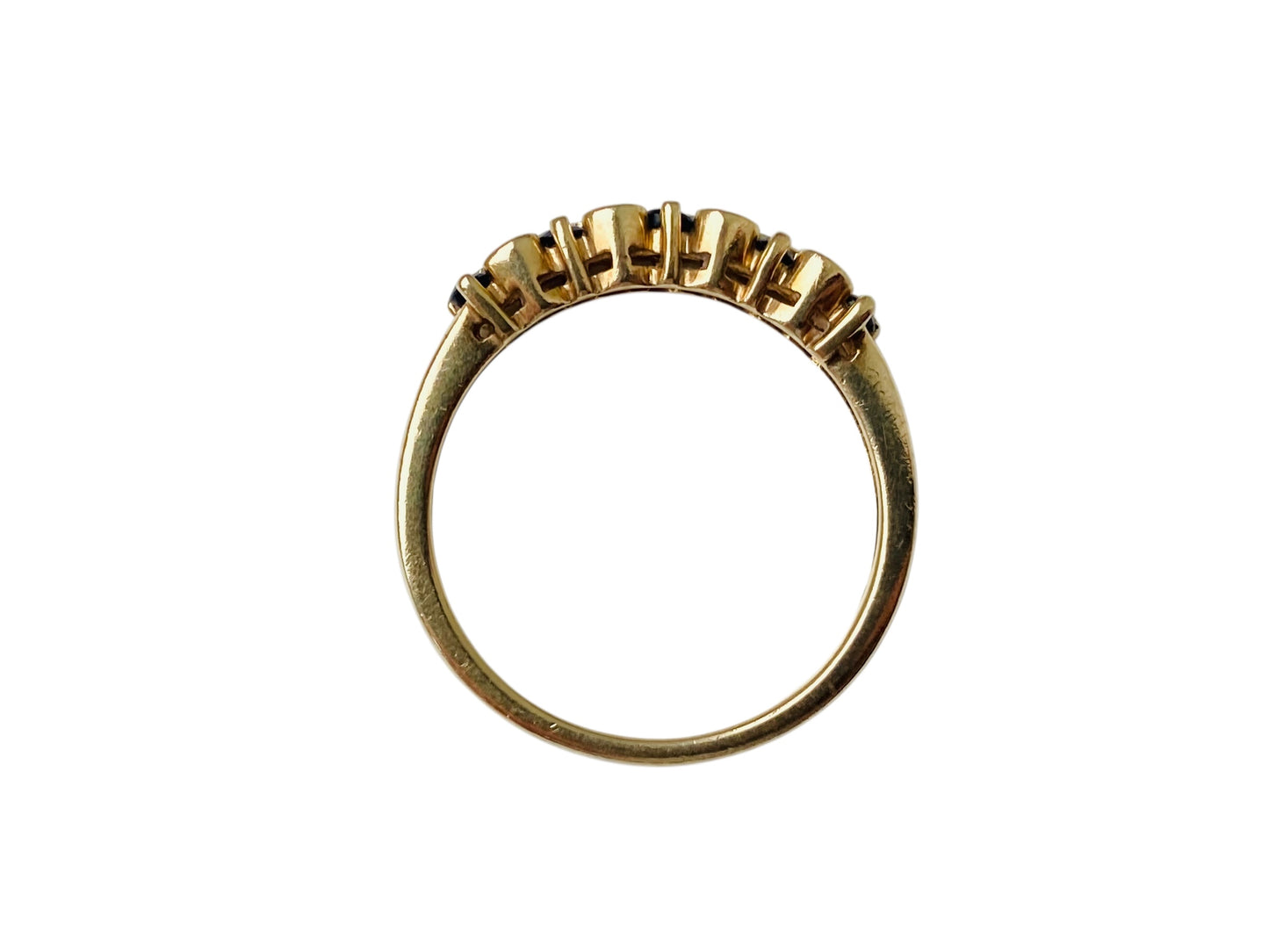 Vintage 9ct Gold Sapphire & Diamond Ring