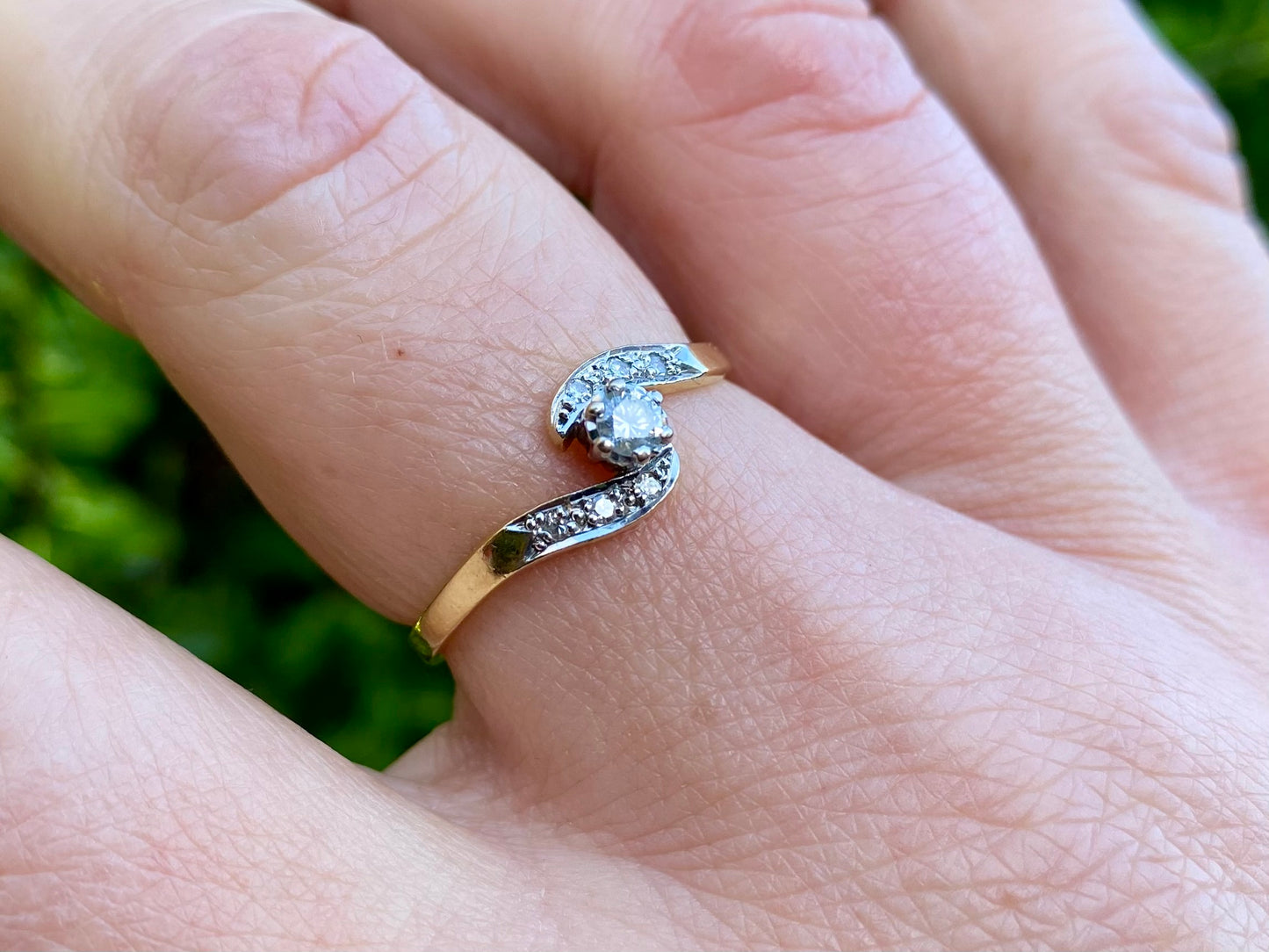 Vintage 18ct Gold Diamond Ring