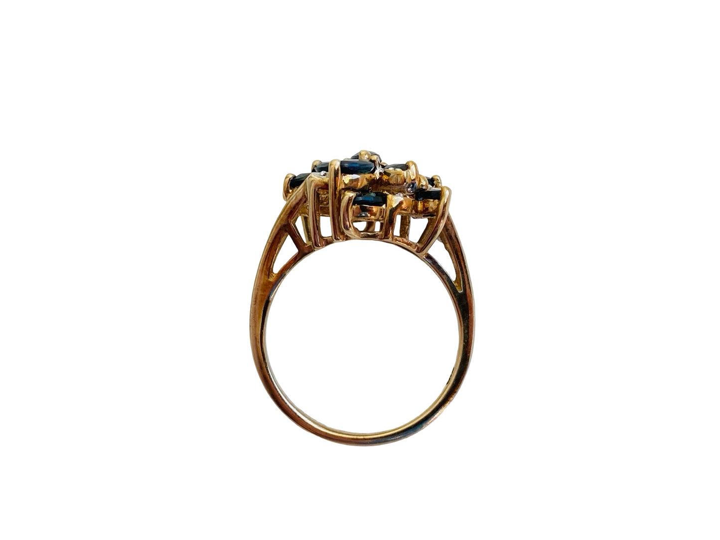 9ct Gold Sapphire & Diamond Ring