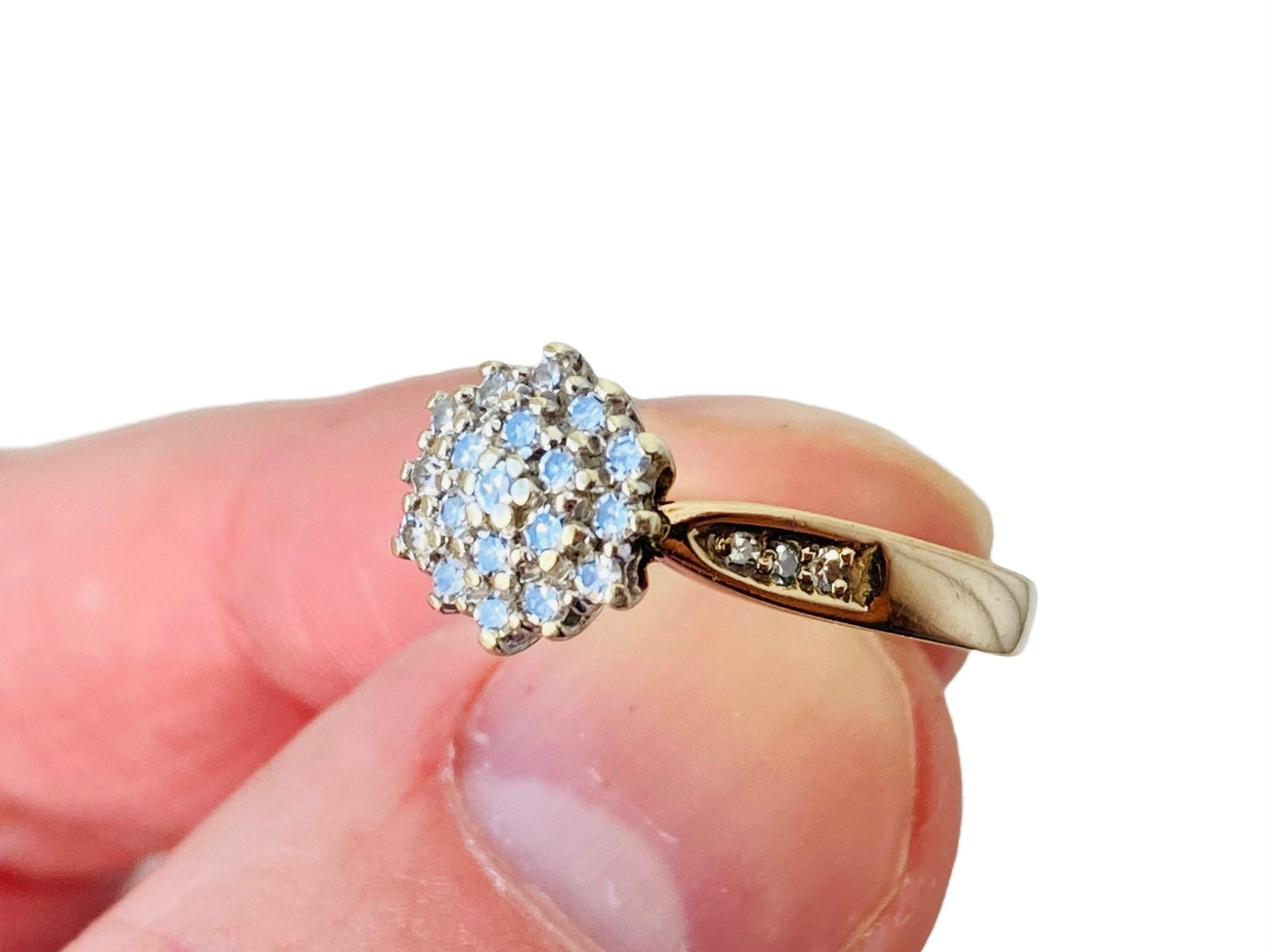 Vintage 9ct Gold Diamond Ring