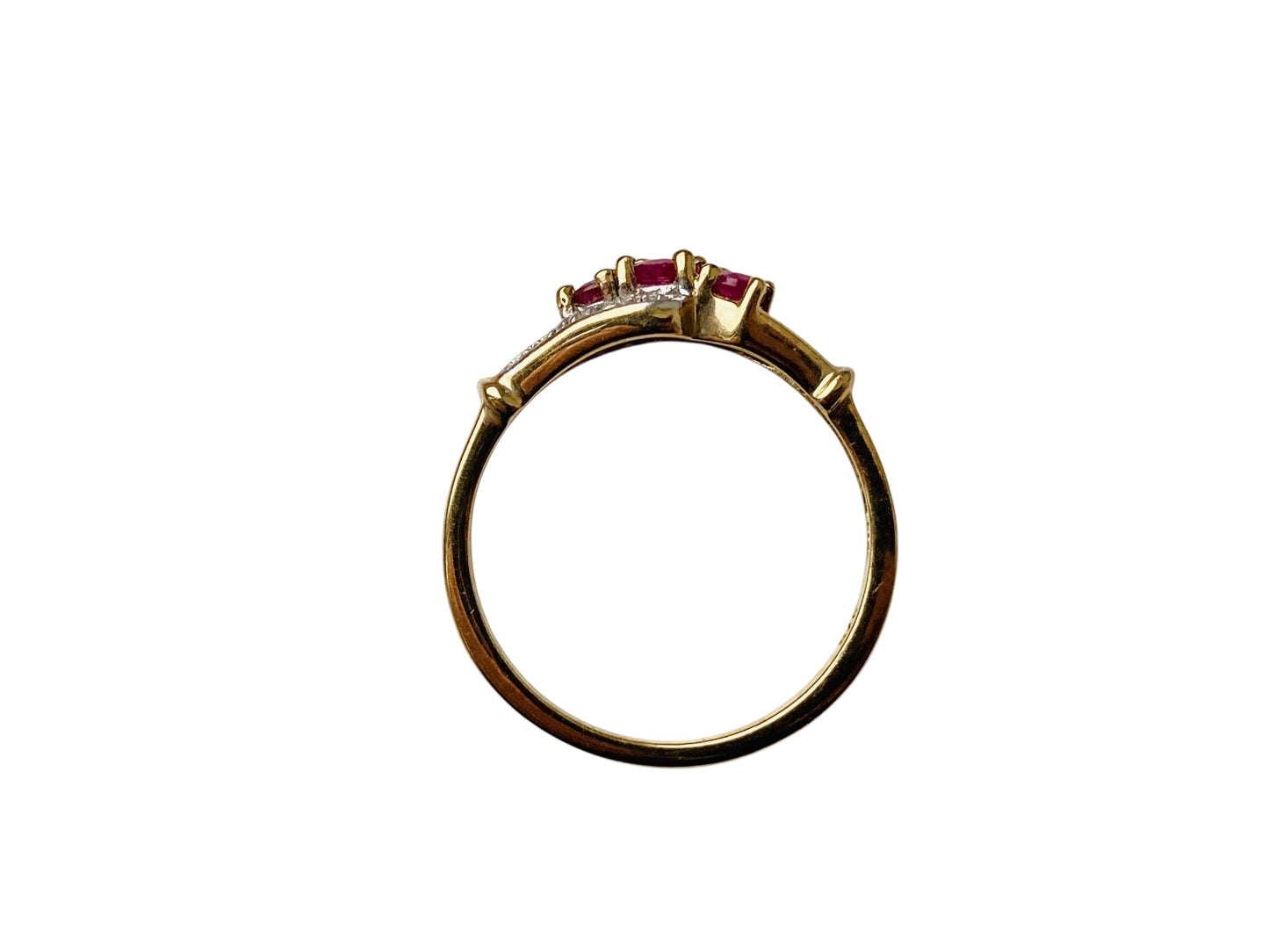 9ct Gold Ruby & Diamond Ring