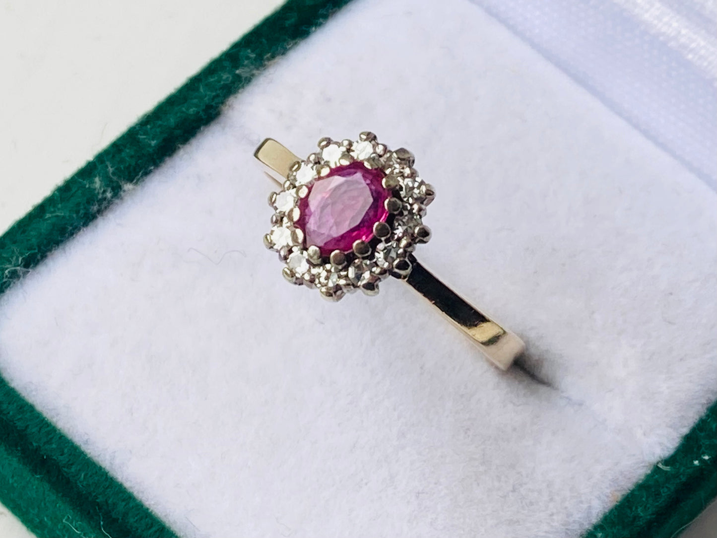 9ct Gold Ruby & Diamond Ring