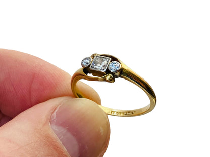 Antique 18ct Gold Diamond Ring