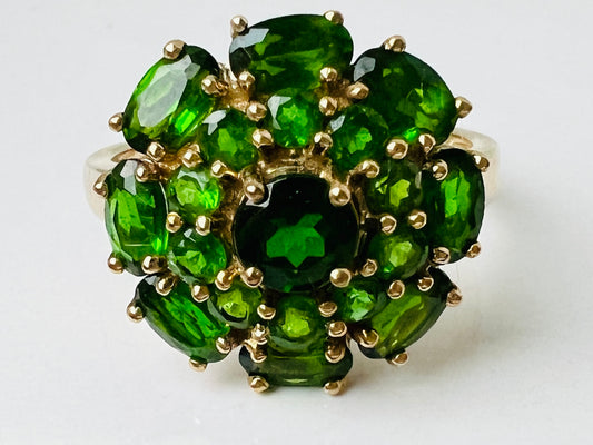 9ct Gold Diopside Ring
