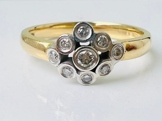Vintage 18ct Gold Diamond Ring
