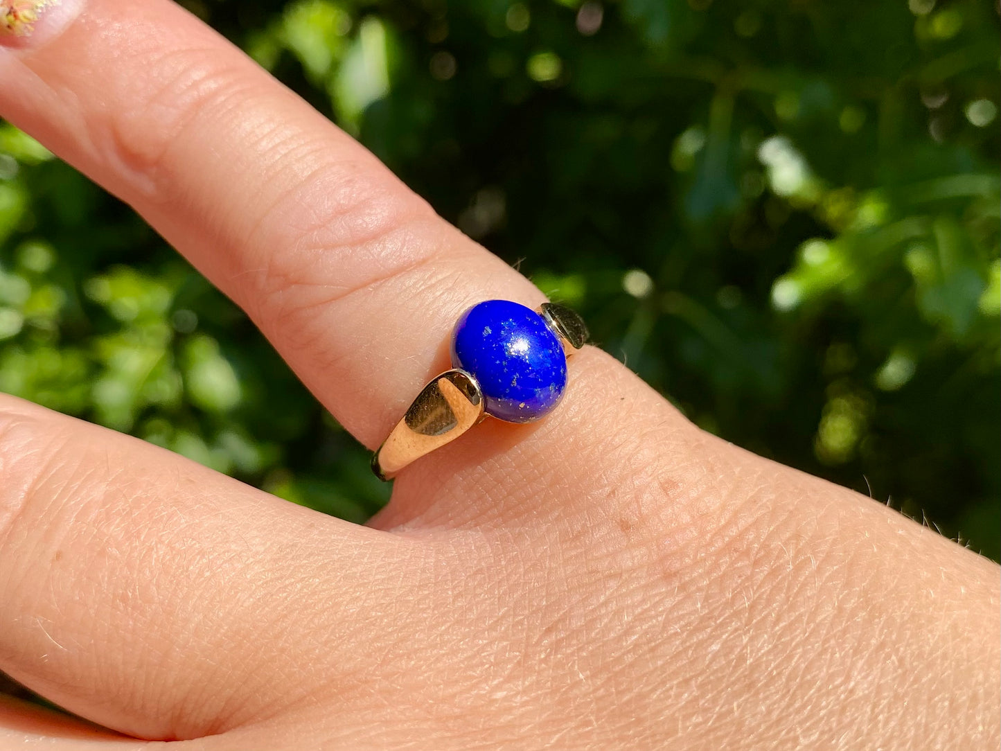 9ct Gold Lapis Lazuli Ring