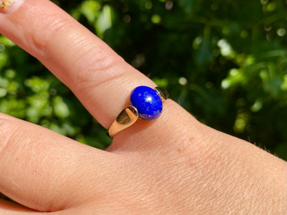 9ct Gold Lapis Lazuli Ring
