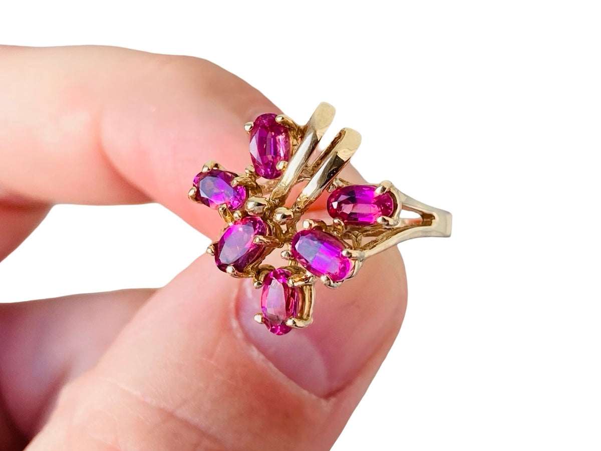 9ct Gold Tourmaline & Diamond Ring