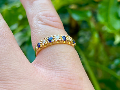 18ct Gold Sapphire & Diamond Ring