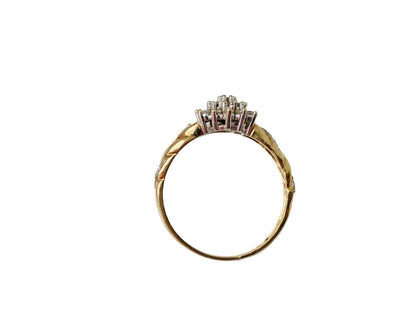 9ct Gold Diamond Cluster Ring