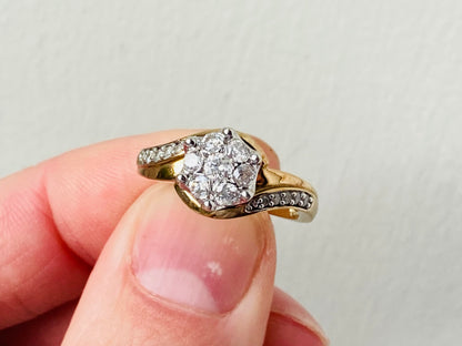 9ct Gold Diamond Ring