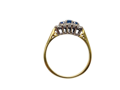 18ct Gold Sapphire & Diamond Ring