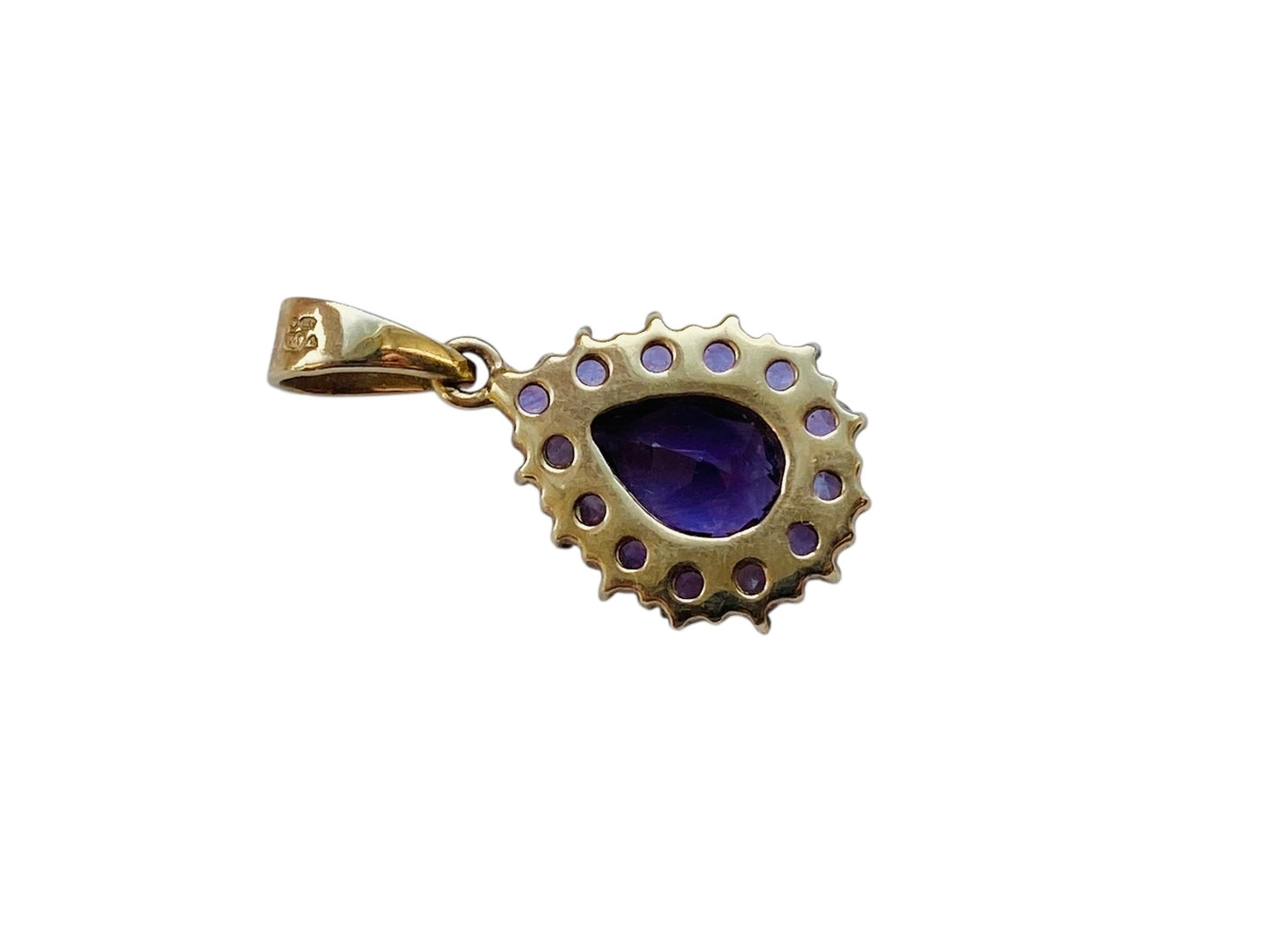 9ct Gold Amethyst Pendant