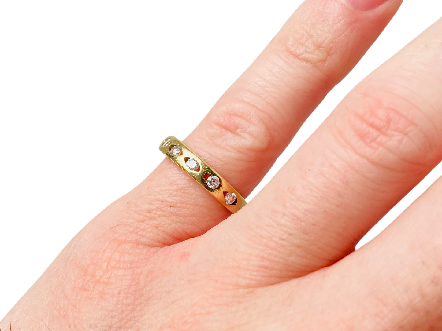 18ct Gold Diamond Band Ring