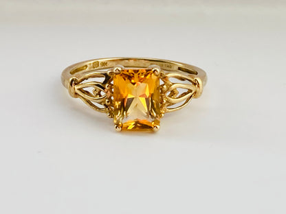 9ct Gold Citrine Ring