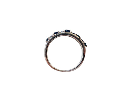 9ct Gold Sapphire & Diamond Ring