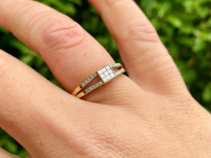 9ct Gold Diamond Ring