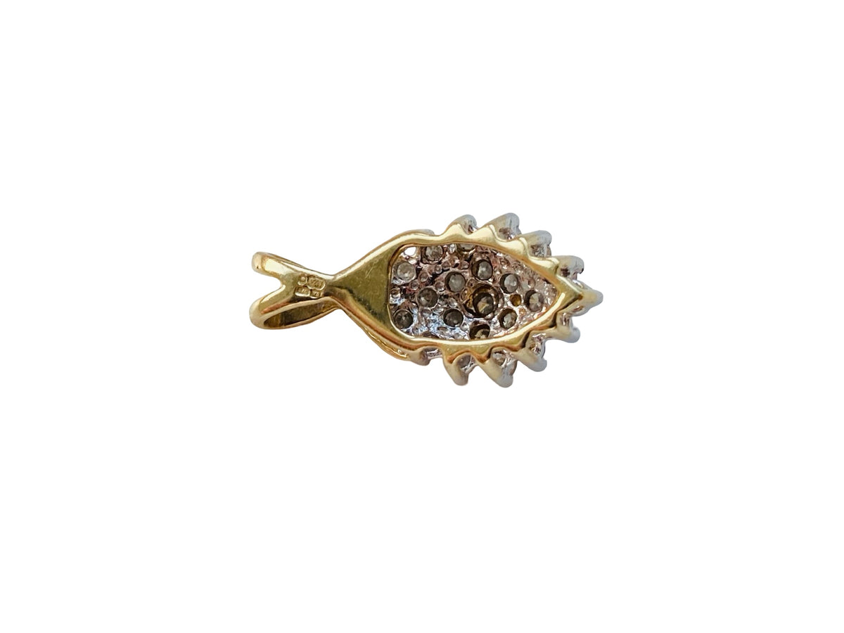 9ct Gold Diamond Cluster Pendant