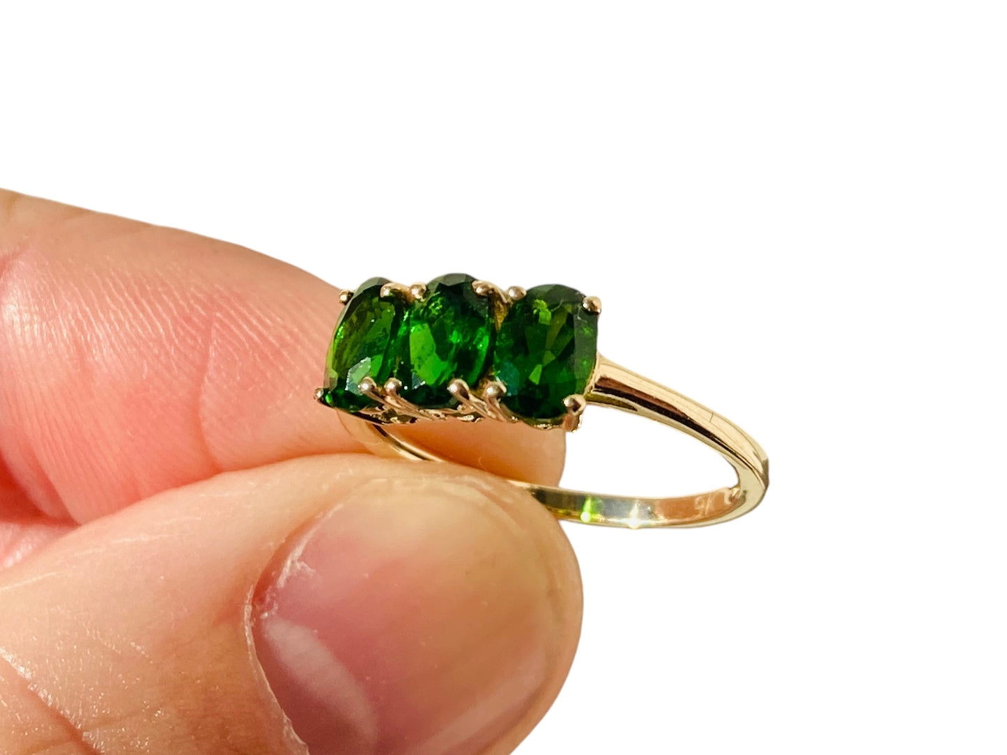 9ct Gold Diopside Ring