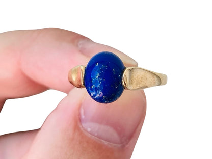 9ct Gold Lapis Lazuli Ring