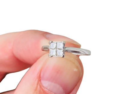 9ct Gold Four-Stone Diamond Ring