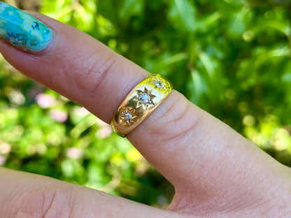 Antique 18ct Gold Three-Stone Diamond Ring