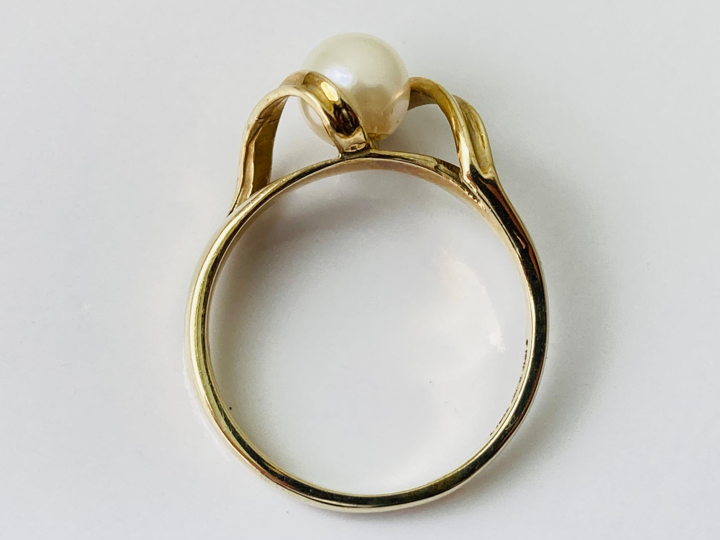 Vintage 9ct Gold Pearl Ring