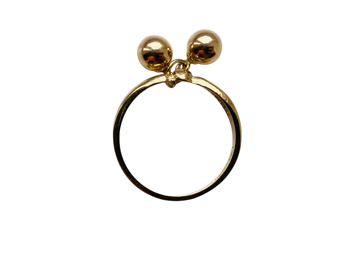 9ct Gold Dangle Ball Ring