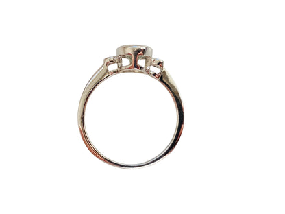 9ct Gold Aquamarine & Diamond Ring