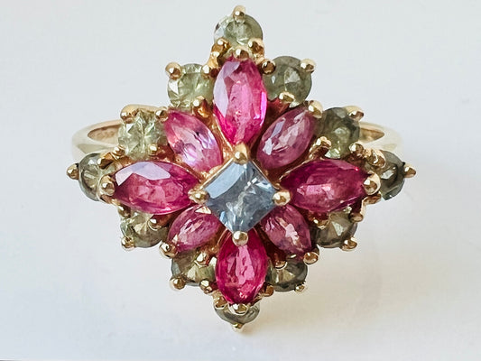 9ct Gold Coloured Sapphire Ring