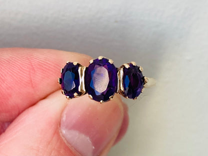 Vintage 9ct Gold Amethyst Ring